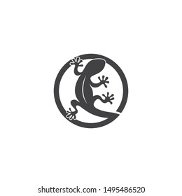 Creative Lizard chameleon logo or icon template vector design