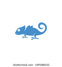 Creative Lizard chameleon logo or icon template vector design