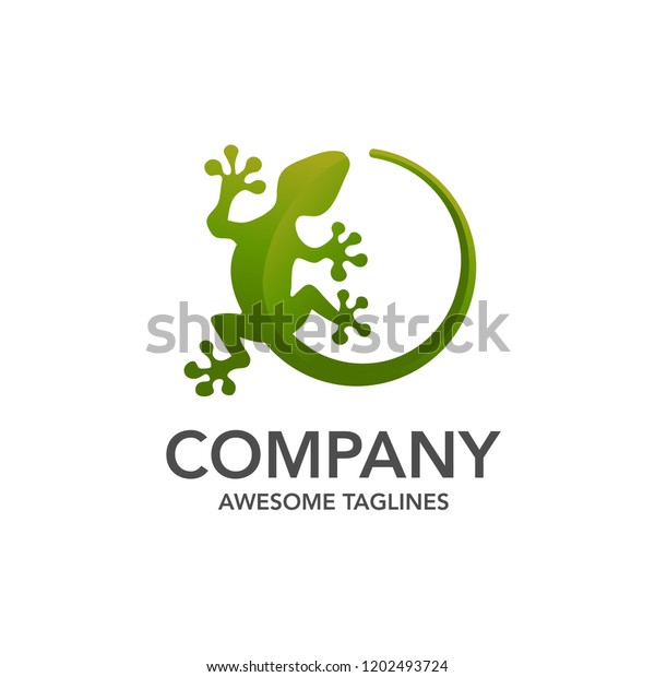 creative lizard vector illustration logo template\
icon design