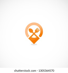Creative Location Market Resto Eat Logo Design