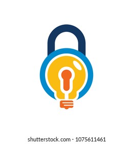 Creative Lock Logo Icon Design