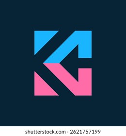 Creative logo Abstract K Monogram Symbol 