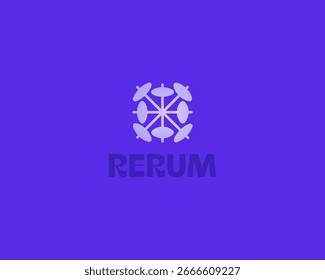 Logotipo creativo de Formas abstractas. Signo de Vector de tecnología de inicio de TI de medios universales