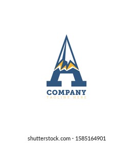 CREATIVE LOGO ALASKA MOUNTAIN-VECTOR  ILLUSTRATION