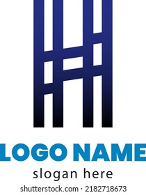 Logo creativo del alfabeto 'H' para una empresa de construcción, casa, propiedad inmobiliaria y construcción. se puede utilizar para la marca