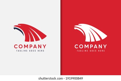 Creative Logo Based Eagle Head Shape. Usable for Brand and Company. Vector Logo Illustration.