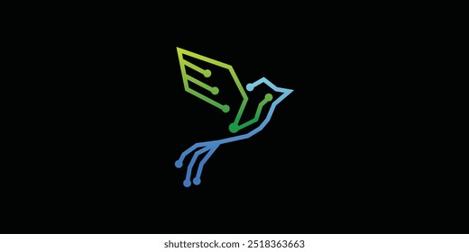 creative logo for a bird combination company, with a modern concept

