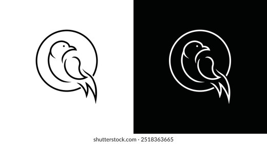 Logotipo creativo para una empresa de combinación de aves, con un concepto moderno


