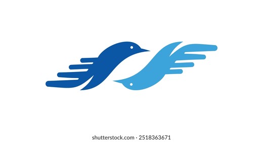 Logotipo creativo para una empresa de combinación de aves, con un concepto moderno

