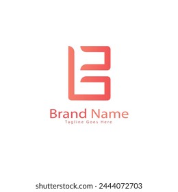 creative logo brand letter L and B