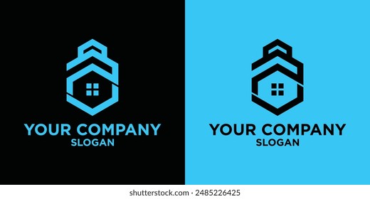 creative logo building company,with premium concept.vector