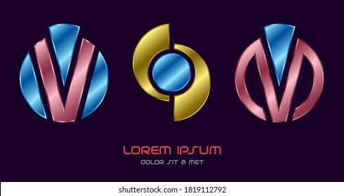 Plantilla de diseño de vector abstracto con logotipo creativo, logotipo infinito con bucle de alta tecnología, ilustración vectorial