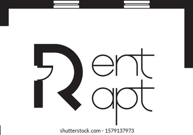 Creative logo for business. Rent apartment.