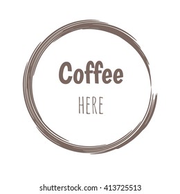 Creative logo for  cafe. Vector illustration. Isolated on white background.