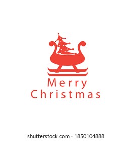 Creative logo Christmas symbol illustration of a tree with color vector design religious symbol of my day concept