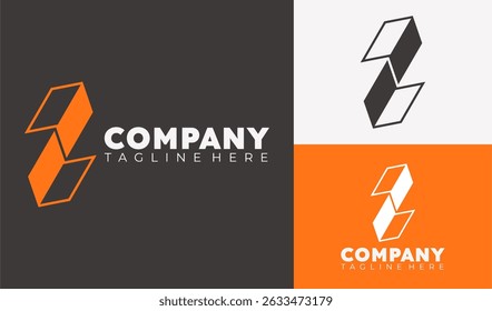 Creative logo combine 2 arrow up and down