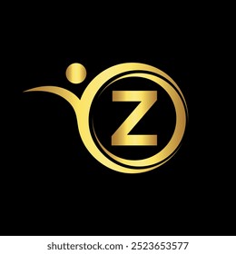 Logotipo creativo combinado con la letra Z Plantilla de Vector