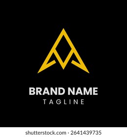 A creative logo combining a sharp-edged star with letter A. Ideal for bold and modern branding, this design blends strength, clarity, and a futuristic identity.