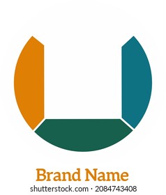 Creative logo for company. a unique example of a brand emblem. Creative design illustration. Vector design.