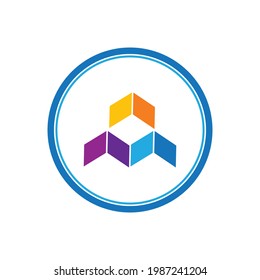 diseño de logotipo creativo para tecnologías de fintech y finanzas digitales