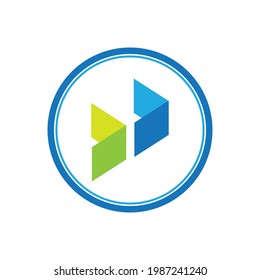 diseño de logotipo creativo para tecnologías de fintech y finanzas digitales