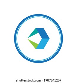 creative  logo concept design for fintech and digital finance technologies
