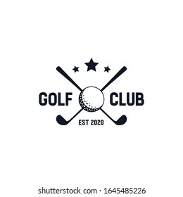 Golf Club Logo Badge Icon Crossed Stock Vector (Royalty Free ...