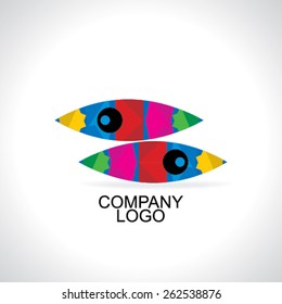 creative logo concept idea colorful eye 