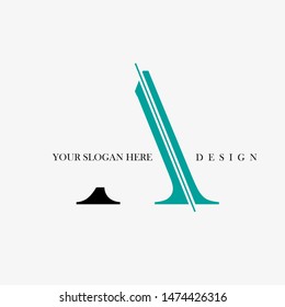 creative logo with the concept letter A.