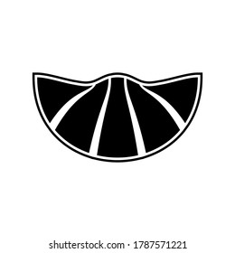 creative logo of a croissant bun on a white isolated background. Vector image eps 10