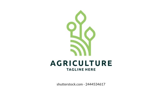 creative logo design for agriculture, farming, harvesting, greening, logo design templates, icons, symbols, creative ideas