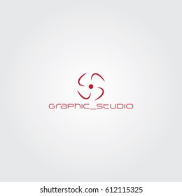 Creative logo design and Air conditioning vector logo concept. 