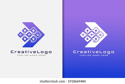 Creative Logo Design Based Arrow Shape. Usable For Brand and Company, Vector Logo illustration.