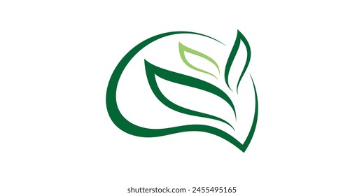 creative logo design for brain and plants, health, care, leaf, logo design template, symbol, icon, vector, creative idea.