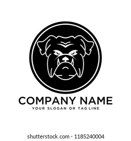 creative logo design Bulldog vector template