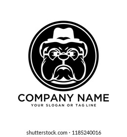 creative logo design Bulldog vector template