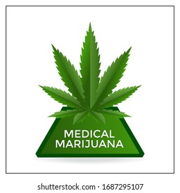 Creative logo design for CBD, hemp oil, marijuana or cannabis based products or businesses. 