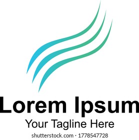Creative logo design with colorful simple shapes. company logo.