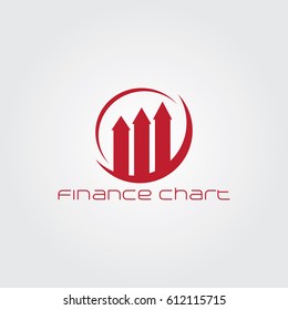 Creative logo design for company and Unique symbol with finance chart.