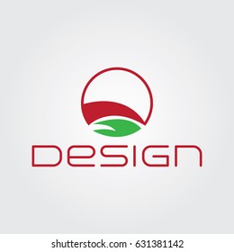 Creative logo design for company and Unique symbol with leaf and land.