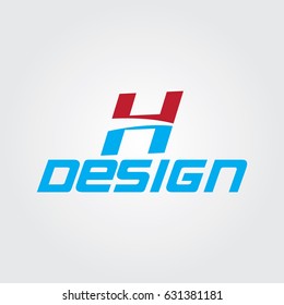 Creative logo design company and Unique symbol with letter h.