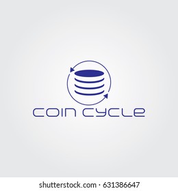 Creative logo design for company and unique symbol with coin.