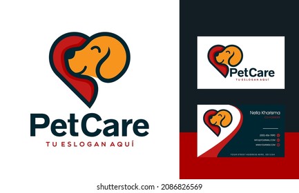 creative logo design concept Dog and Cat vector template
