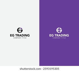 Creative logo design Concept Letter E and G 