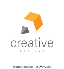 Concepto de diseño de logotipo creativo. Lápiz Flecha Logo