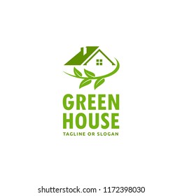 Creative logo design concept related to House Gardening, Landscaping Green House or Ecological Living Style