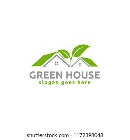 Creative logo design concept related to House Gardening, Landscaping Green House or Ecological Living Style