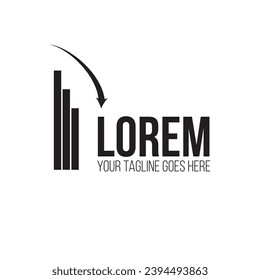 Creative Logo Design For a Corporate Company with elements of Buildings and an Arrow