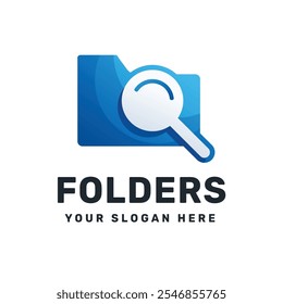 creative logo design data search, file, magnifying glass, search, logo design template, symbol, icon, vector, creative idea.
