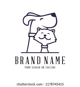 creative logo design Dog   Cat vector template